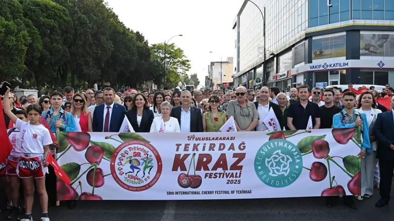 Tekirdağ Kiraz Festivali Coşkusu! 59. Yıl Kutlamaları Başladı