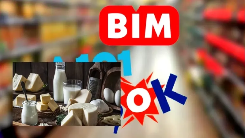 A101, BİM, ŞOK'tan tereyağı yoğurt peynir süt alan baksın