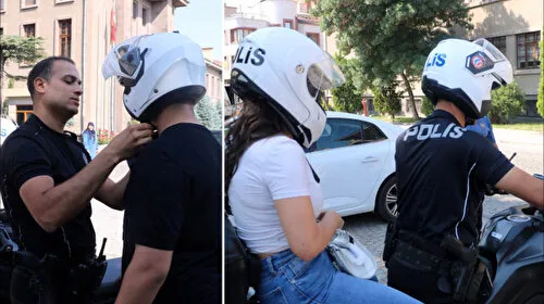 Afyon'da Kahraman Polis! Öğrencileri Motosikletle Sınava Yetiştirdi