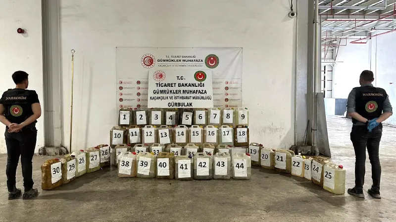 Ağrı'da 764 kilo likit metamfetamin ele geçirildi