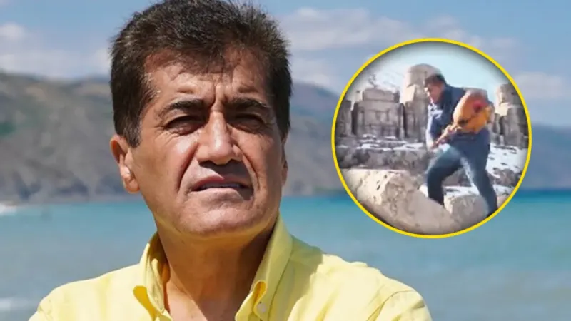 Aydın Aydın'dan Nemrut'ta skandal hareket! 2100 yıllık tarihi eseri hiçe saydı