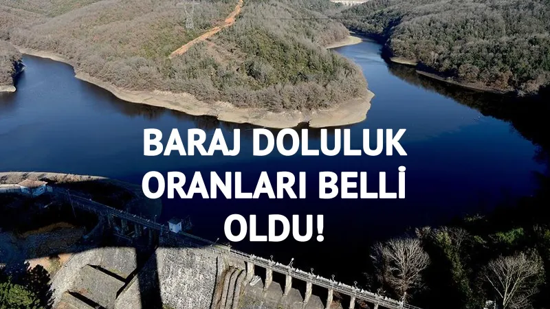 Baraj doluluk oranları açıklandı! İşte 26 Mayıs 2025 İstanbul 'İSKİ baraj doluluk oranları'