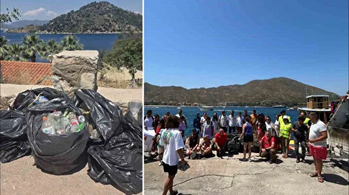 Belediye yapmayınca iş vatandaşa düştü: Marmarisli gönüllülerden koy temizliği