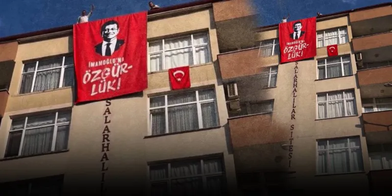 Rize'de İmamoğlu Sürprizi! O Pankart Yine Gündemde