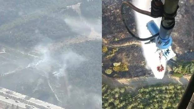 İzmir'de orman korkutan yangını