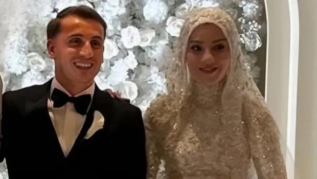 Milli futbolcu Kerem Aktürkoğlu Kocaeli'de evlendi!