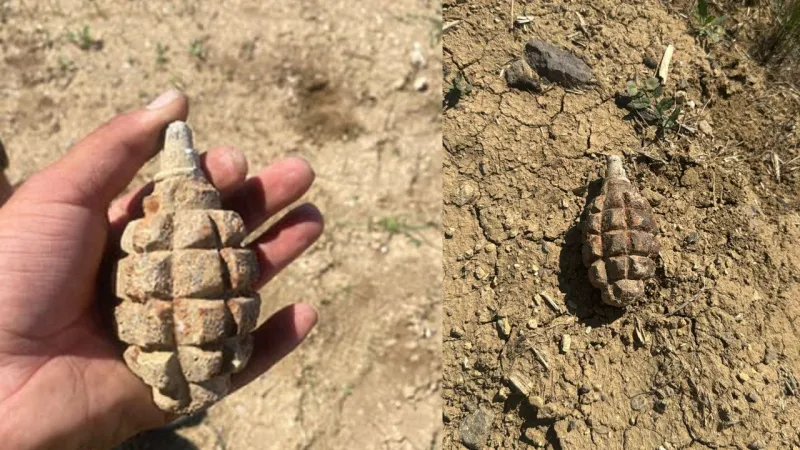 Ankara'da Soğan Tarlasında Şok Keşif: 104 Yıllık El Bombası!
