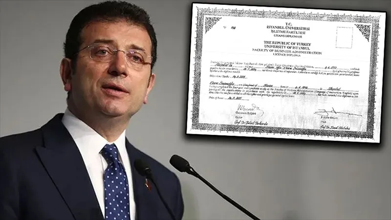 İmamoğlu'nun Diploması İptal Mi Edilecek? Şok Dava!