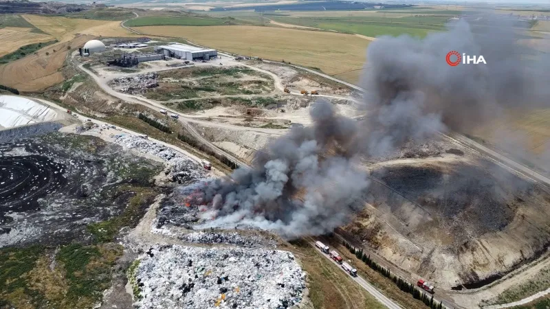 Tekirdağ’da geri dönüşüm tesisinde yangın