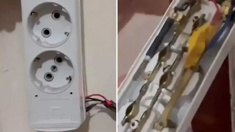 Yine gizli kamera skandalı! Denizli’de priz kamerası bulundu